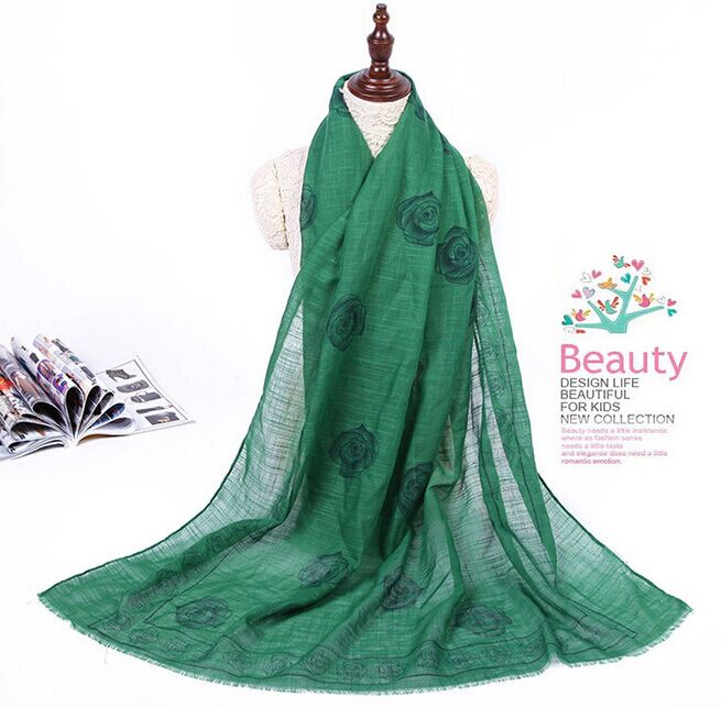 Wholesale rose fringe scarf