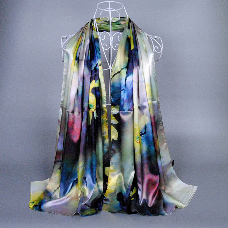 Wholesale silk digital print scarf