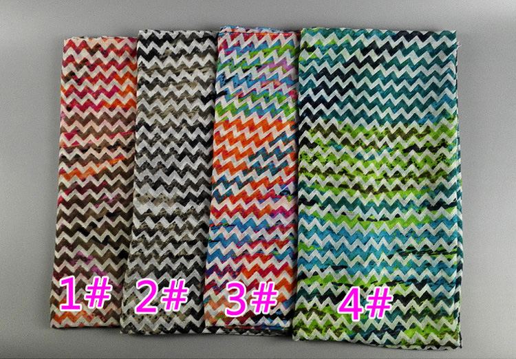 Wholesale wave print scarf