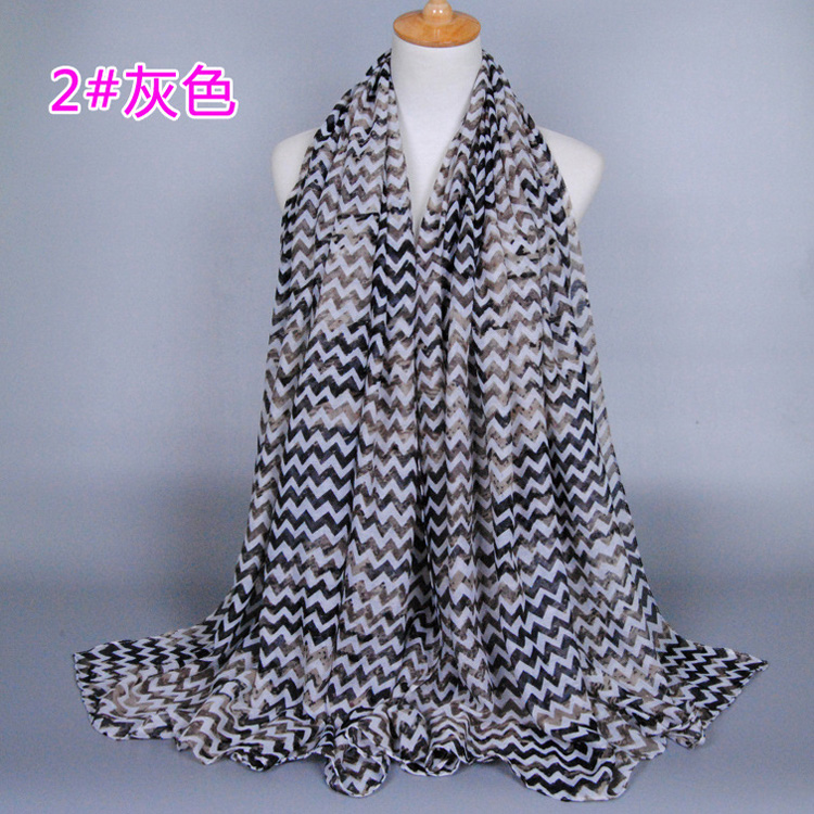 Wholesale wave print scarf