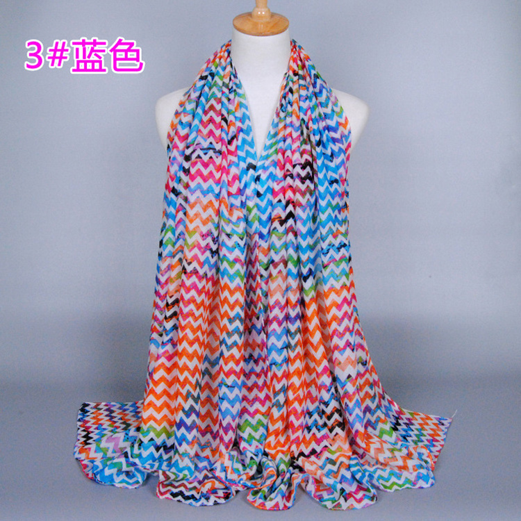 Wholesale wave print scarf