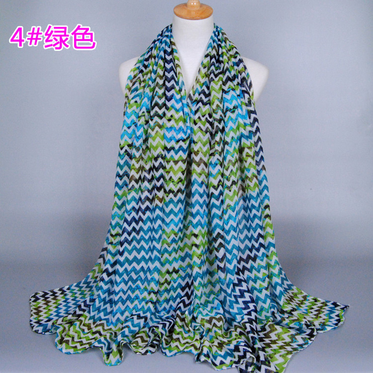 Wholesale wave print scarf