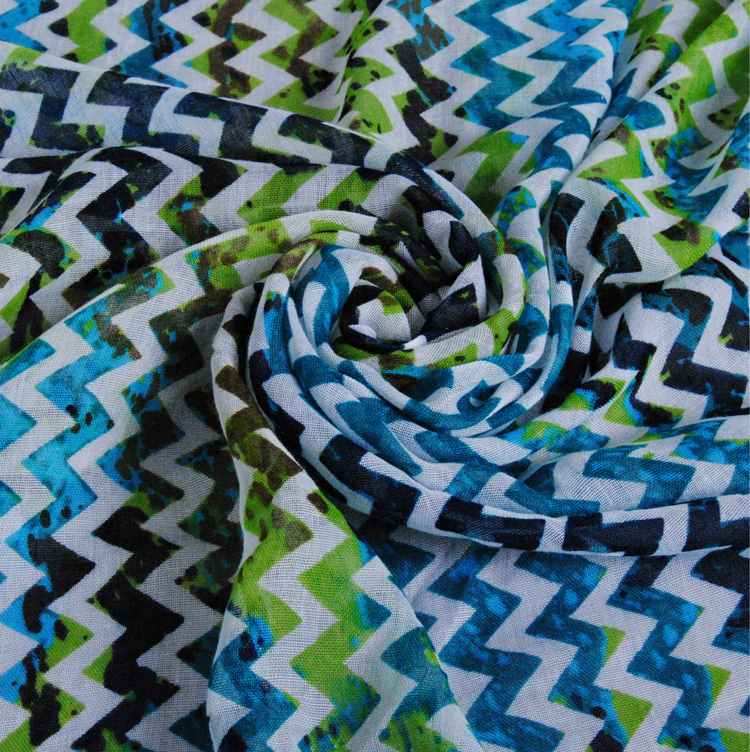 Wholesale wave print scarf
