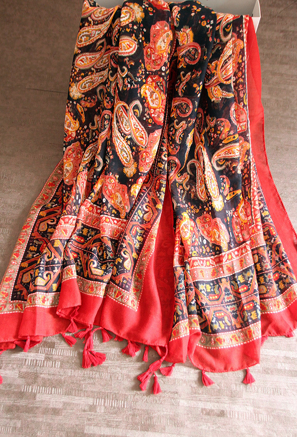 Cashew flower scarves uk