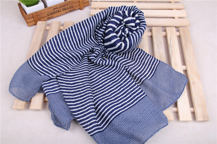 Wholesale viscose striped scarf