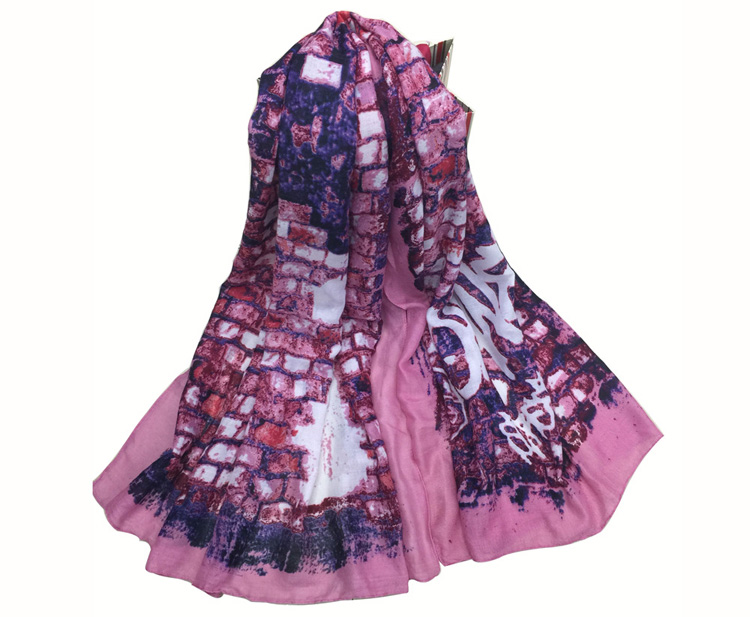 Wholesale graffiti women scarf