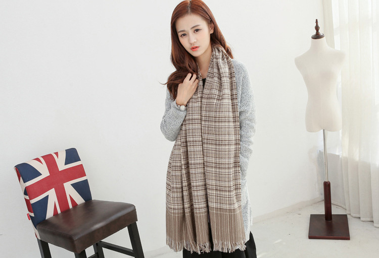 Cashmere plaid scarf wholesale