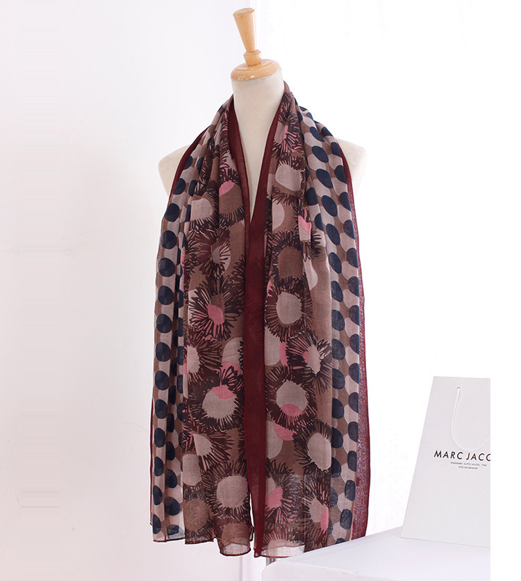 Wholesale cotton twill sunflower scarf
