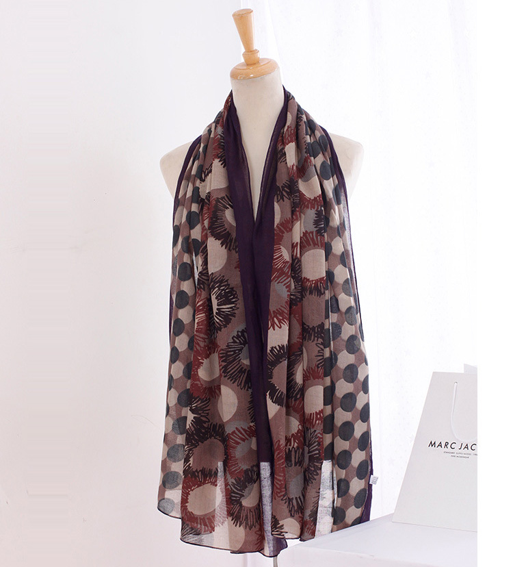 Wholesale cotton twill sunflower scarf