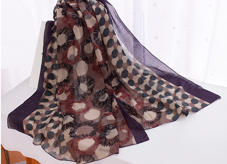 Wholesale cotton twill sunflower scarf