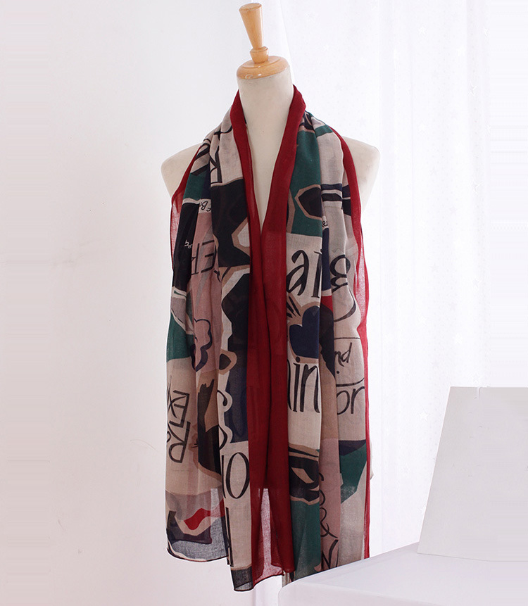 Wholesale cotton knitted scarf fashion