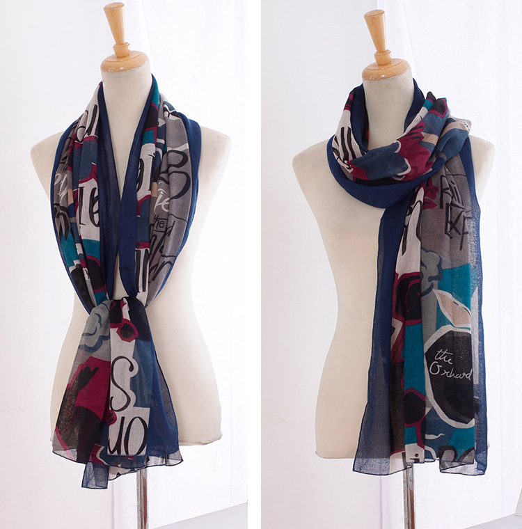Wholesale cotton knitted scarf fashion