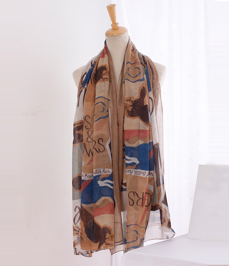 Wholesale cotton knitted scarf fashion