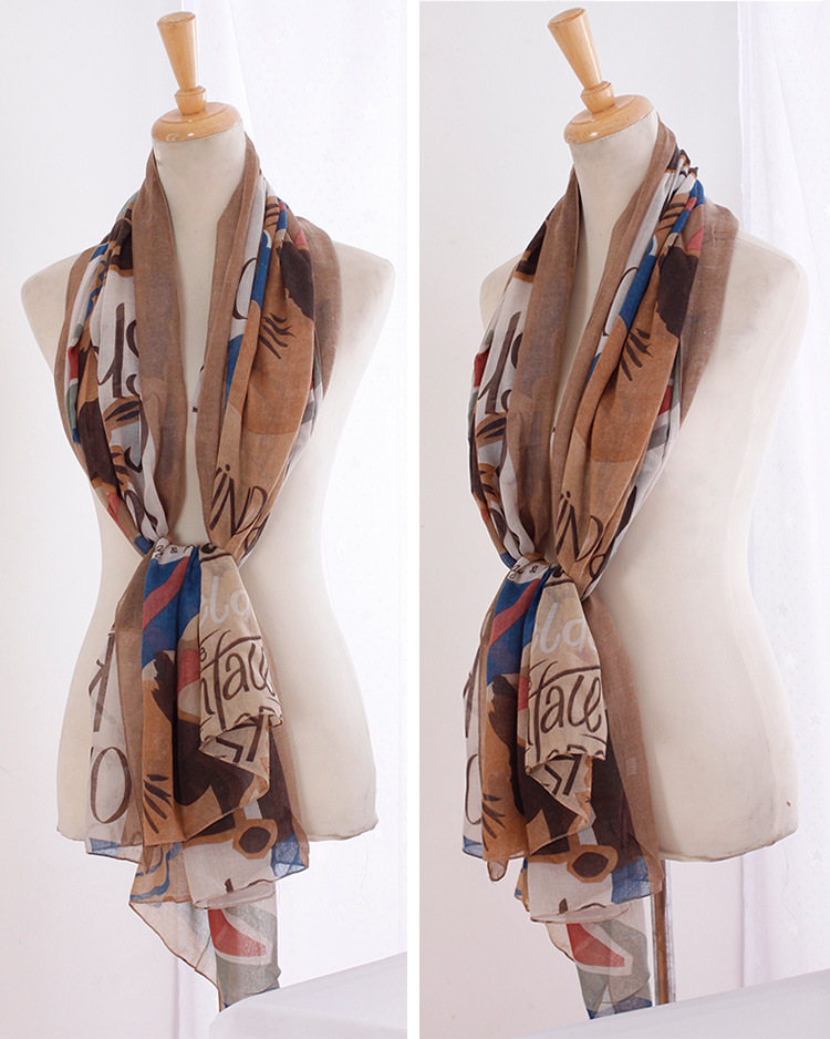 Wholesale cotton knitted scarf fashion
