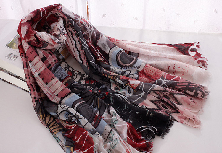 Wholesale cotton satin scarf