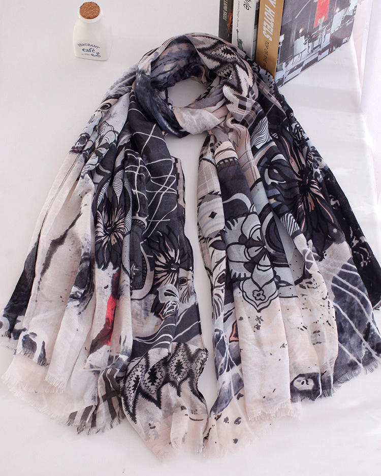 Wholesale cotton satin scarf