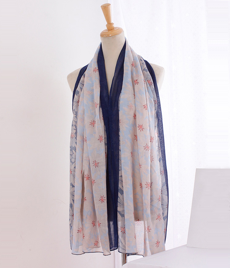 Cotton floral scarf wholesale
