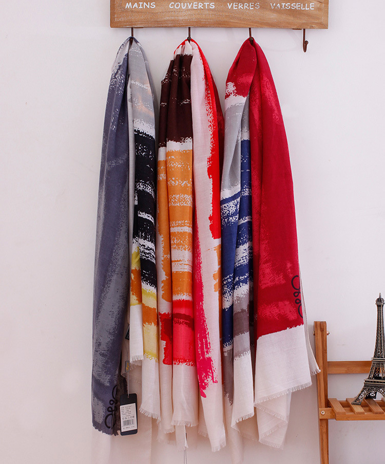 Cotton graffiti scarf wholesale