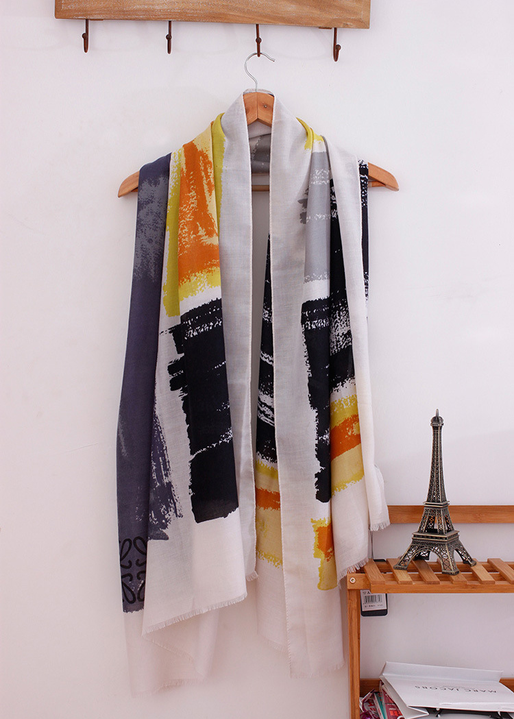 Cotton graffiti scarf wholesale