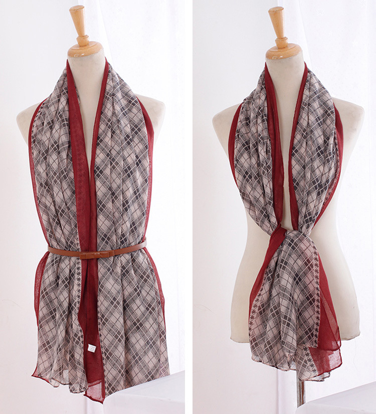Wholesale geometric pattern scarf
