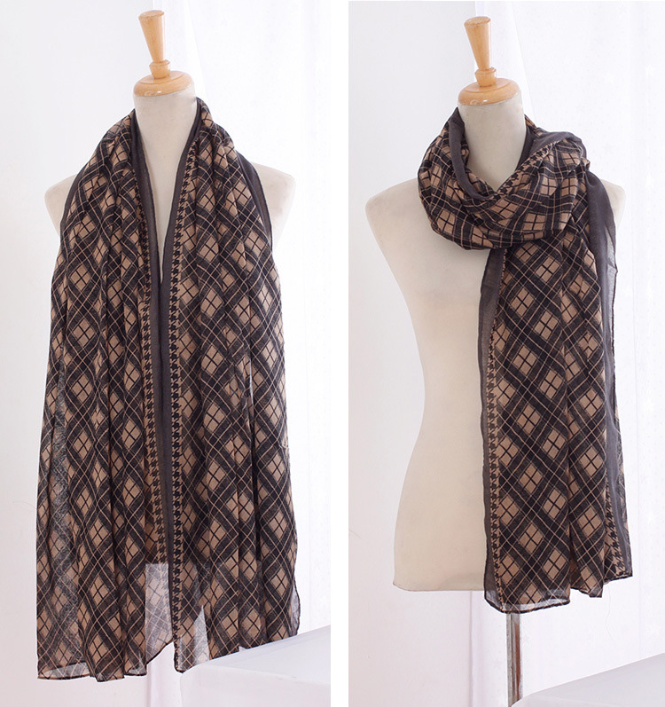 Wholesale geometric pattern scarf