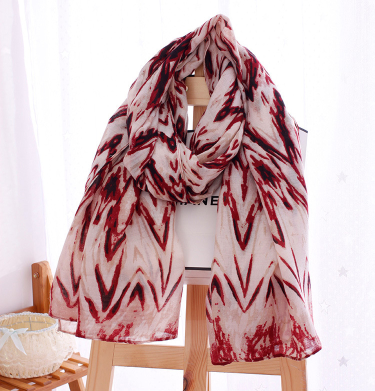 Women cotton printed scarf wholesale