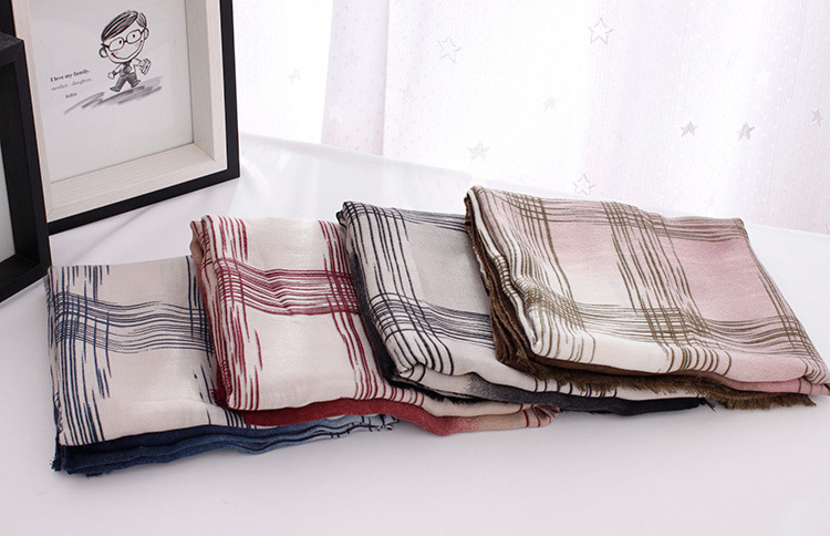 Check cotton scarf wholesale