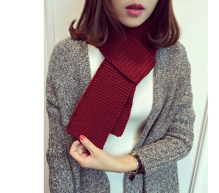Wholesale knitted wool fabric scarf