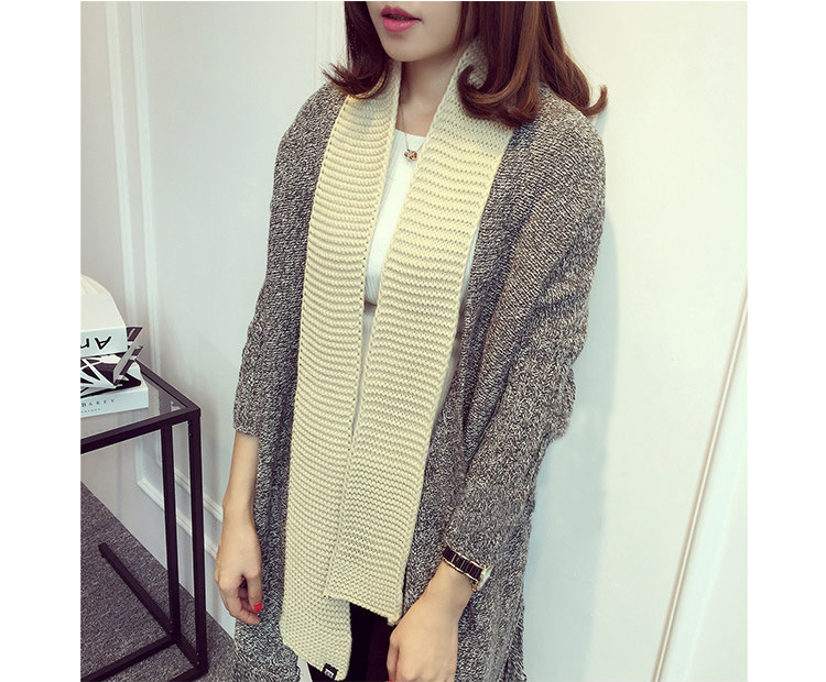 Wholesale knitted wool fabric scarf