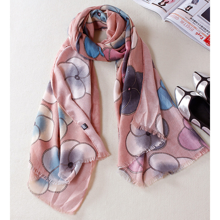 Flowers twill scarf wholesale