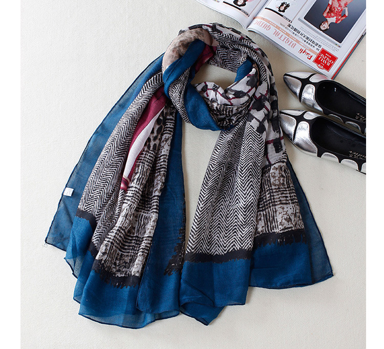 Leopard cotton scarf wholesale