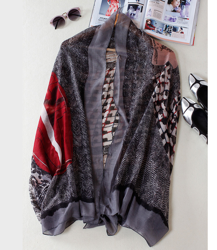 Leopard cotton scarf wholesale