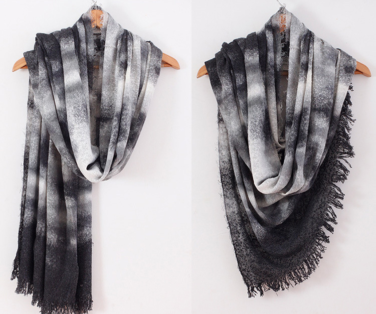 Graffiti cashmere scarf wholesale