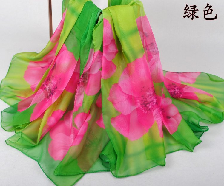 Wholesale floral silk scarf
