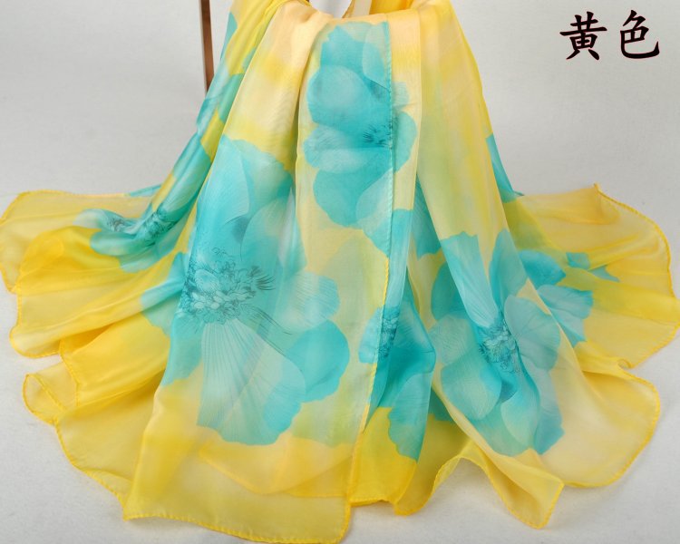 Wholesale floral silk scarf