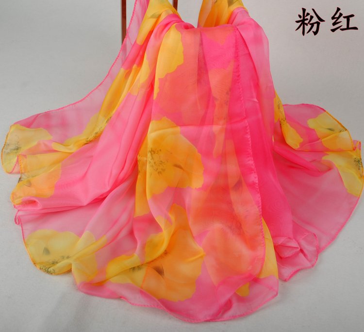 Wholesale floral silk scarf