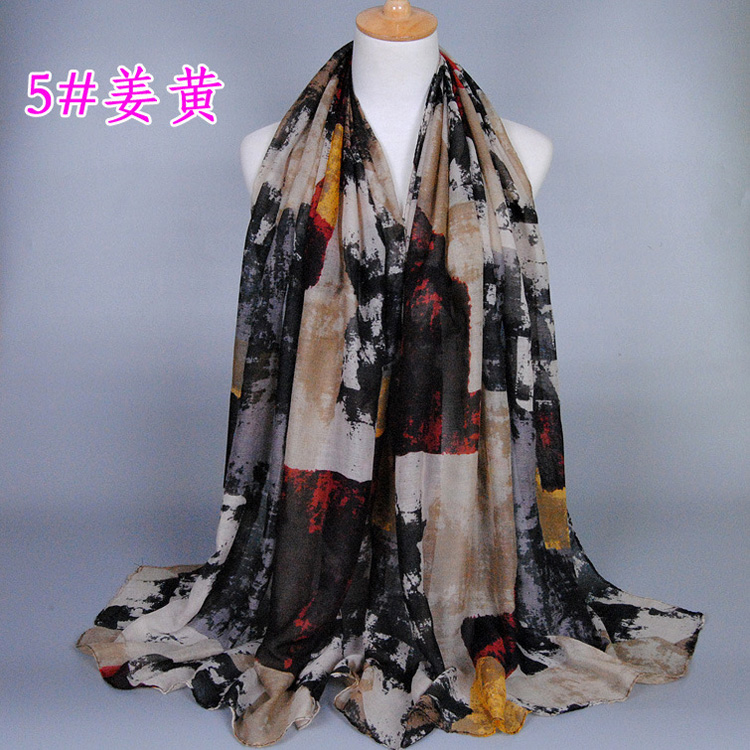 Graffiti tartan scarf wholesale