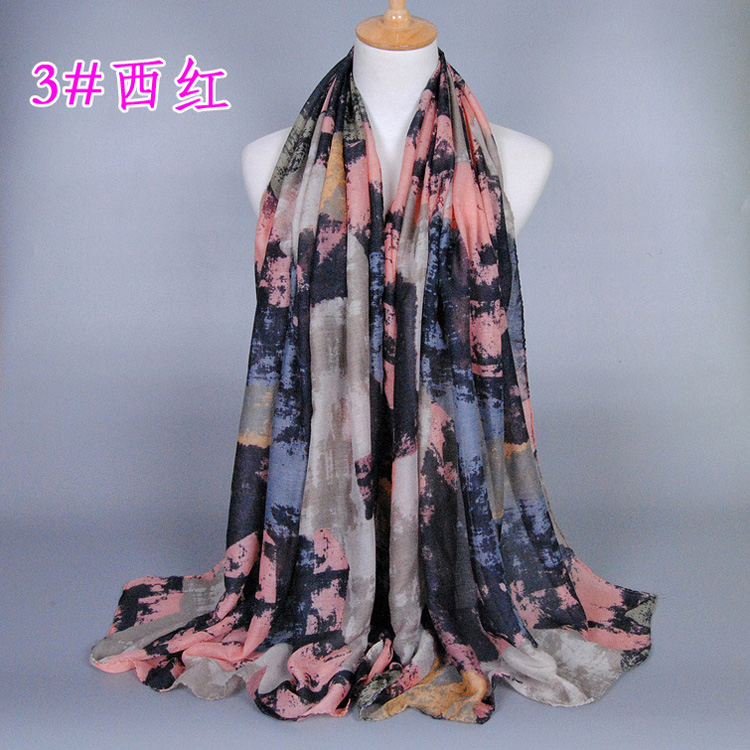 Graffiti tartan scarf wholesale
