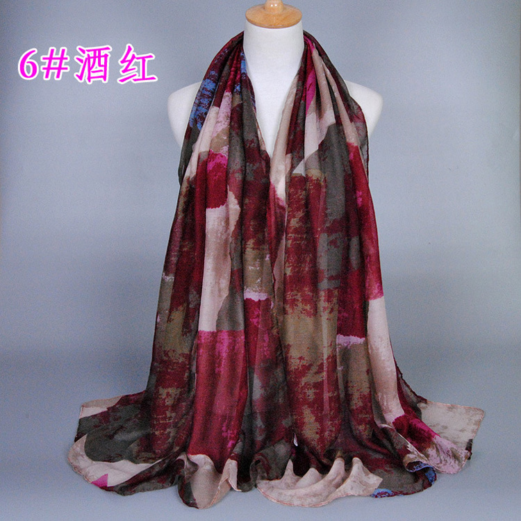 Graffiti tartan scarf wholesale