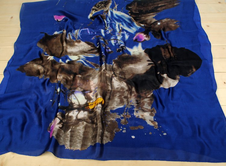 Check silk satin scarf wholesale