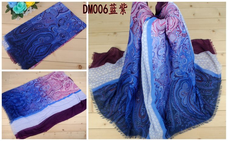 Wholesale cashew fower long scarf