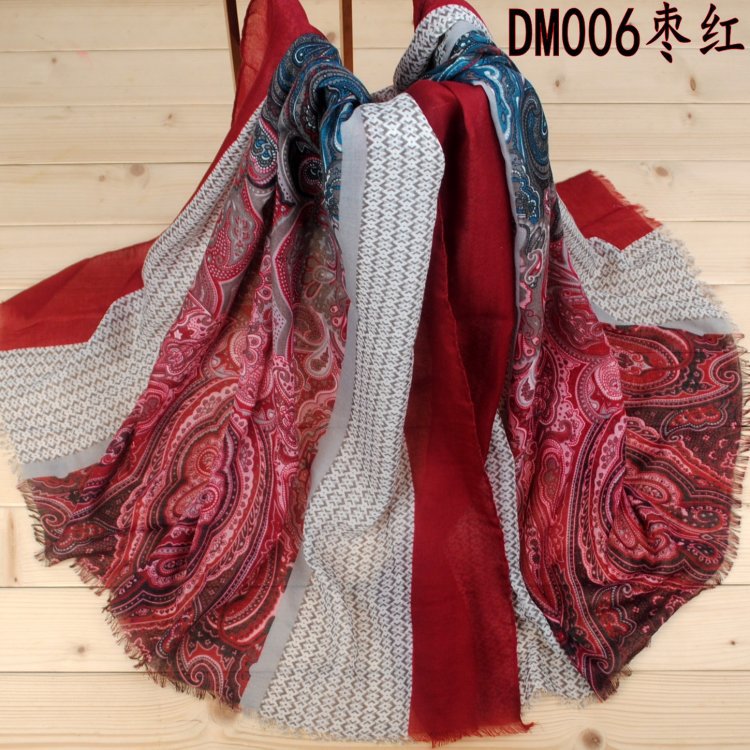 Wholesale cashew fower long scarf