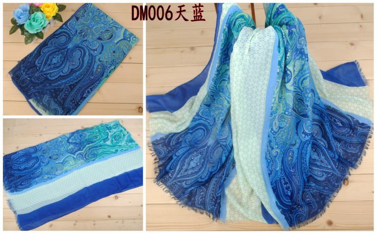Wholesale cashew fower long scarf