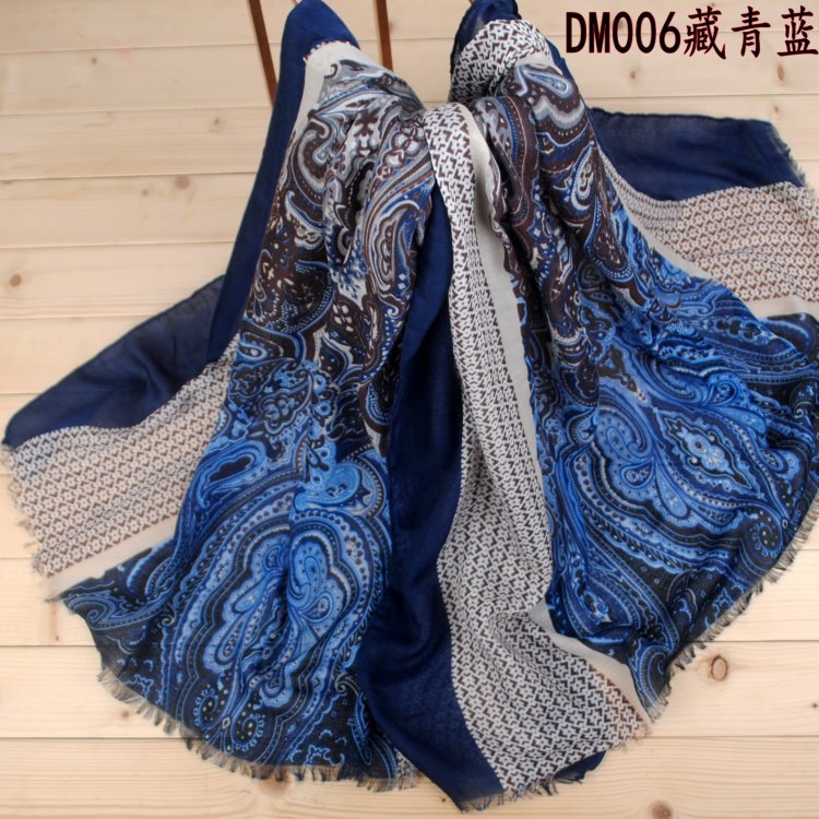 Wholesale cashew fower long scarf
