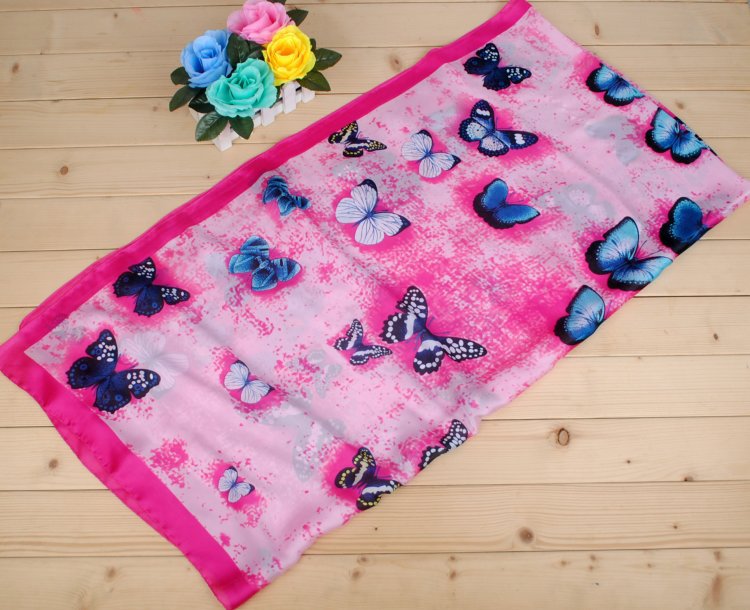 Silk butterfly scarf wholesale