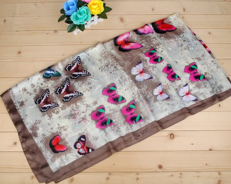 Silk butterfly scarf wholesale