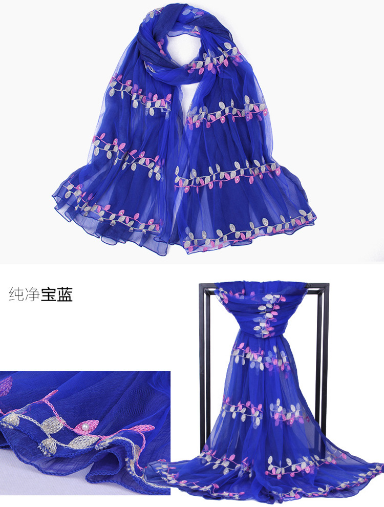 Wholesale scarf embroidered shawls