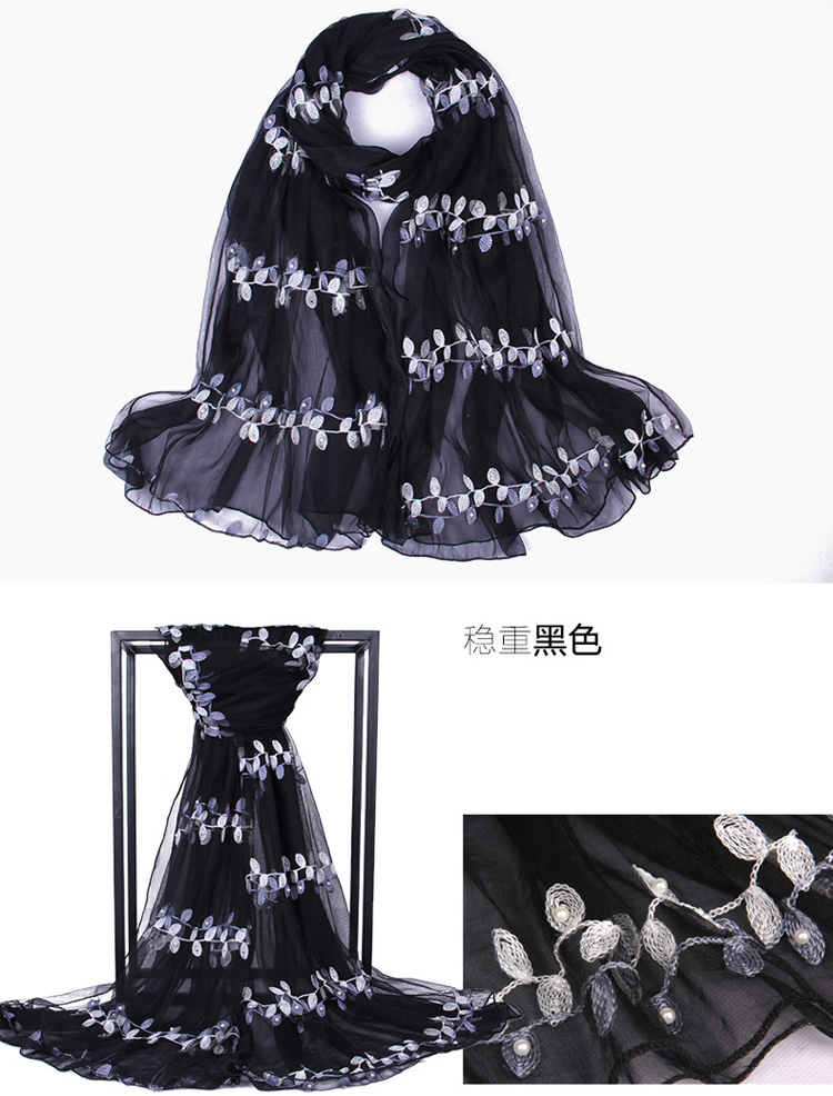 Wholesale scarf embroidered shawls