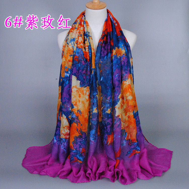 Hand painted scarf wholesale
