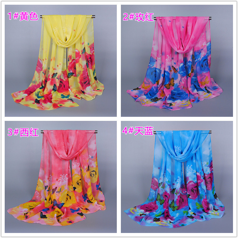 Butterfly silk scarf wholesale